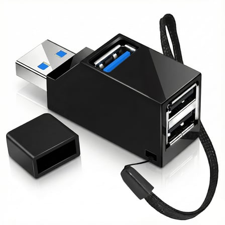 Furalis USB Çoklayıcı Hub 3 Port Switch - 1x USB 3.0 + 2x USB 2.0 - Siyah