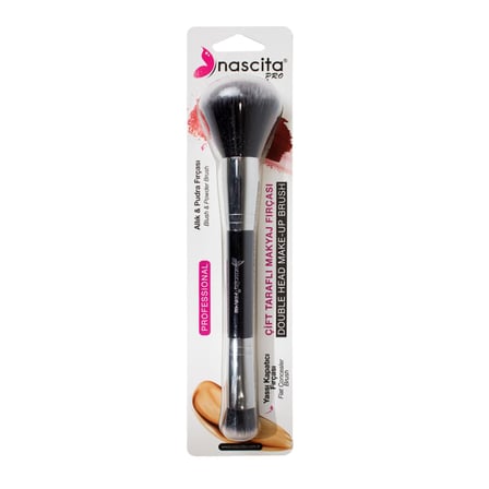 Nascita Professional Çift Taraflı Makyaj Fırçası (Allık-Pudra & Kapatıcı) - 492
