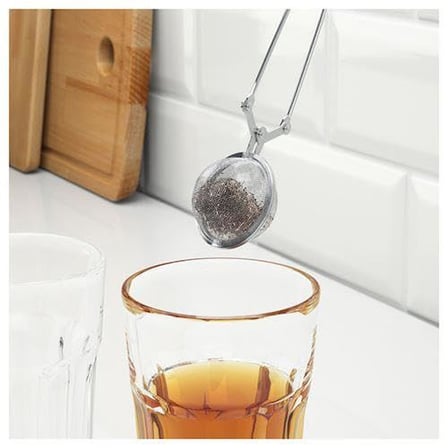 IKEA Çay-Bitki Çayı Süzgeci Paslanmaz Çelik, 15 Cm Bardak İçi Süzgeci