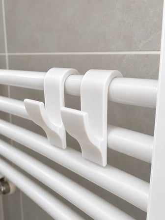 Lexroo Havlupan Askısı 2'li Set Delme Gerektirmeyen Pratik Havlu ve Kıyafet Askılığı Banyo