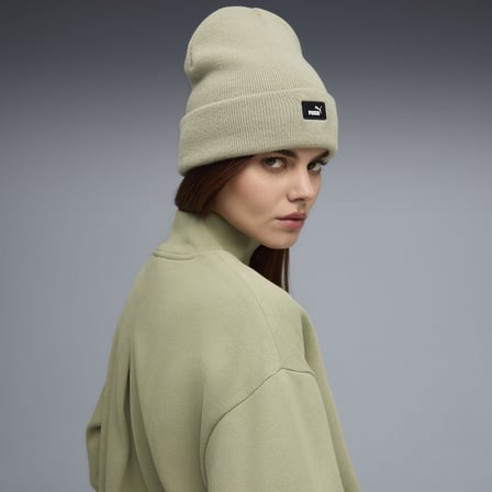 PUMA Unisex Yetişkin ESS Mid Crown Beanie Şapka Lux Army Tek Beden