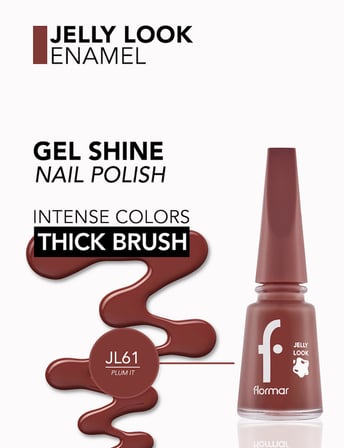 Jelly Look Yüksek Pigmentli & Parlak Bitişli Jel Görünümlü Oje
