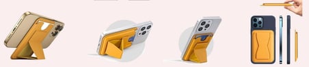 AEE® Magsafe Cüzdan Kartlık Deri Güçlendirilmiş Mıktanıs Standlı Özel Tasarım,İphone