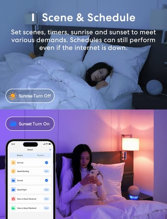 meross Akıllı Wi-Fi ampul, Apple HomeKit ile çalışır, WiFi lamba, LED, çok renkli, kısılabilir ampul