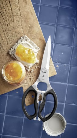 WMF 23 cm Mutfak Makası, Cromargan® Yüksek Kaliteli Paslanmaz Çelik, Plastik Sap