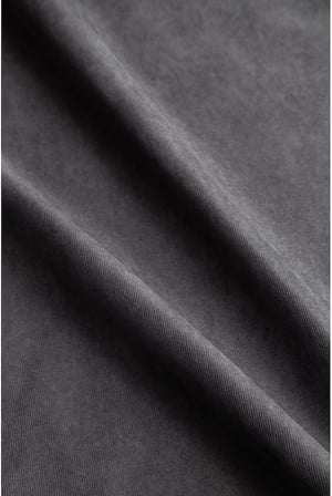 Gauze Fabric Design Kadife Serisi Kırlent, Yastık Kılıfı (Gri, 45 x 45)