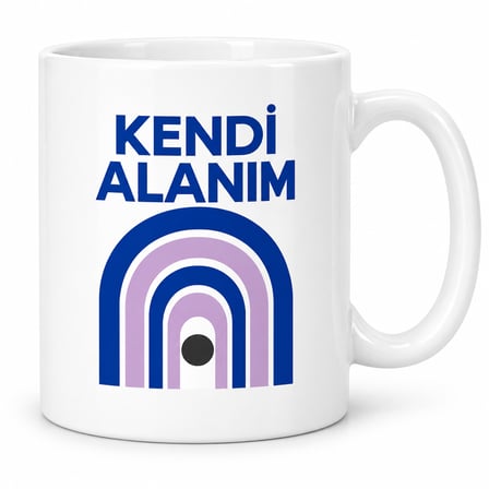Lexroo Kendi Alanım Tasarımlı Porselen Kupa - MODEL 296