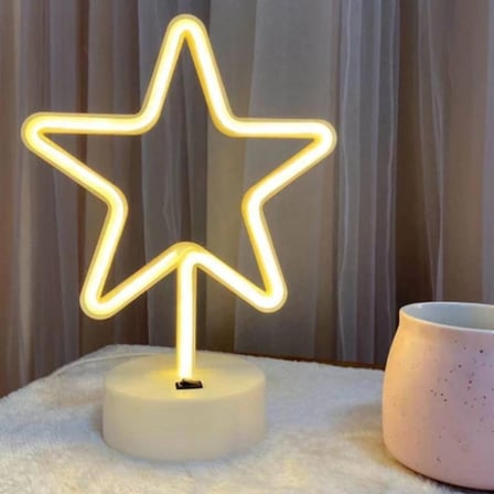 Lexroo Yıldız Neon LED Lamba