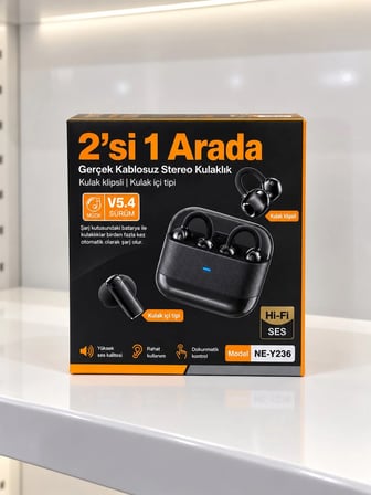 Lexroo Kablosuz Bluetooth Kulaklık 4 Kulaklıklı 2’si 1 Arada Siyah