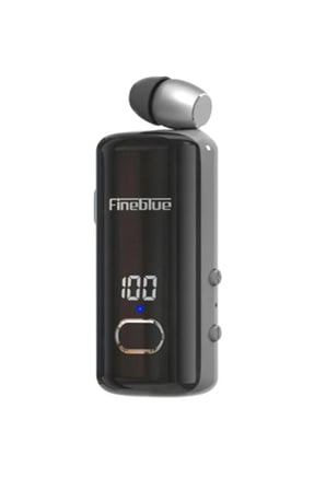 Lexroo Fineblue F580 Dijital Göstergeli Makaralı Titreşimli Bluetooth Kulaklık Siyah