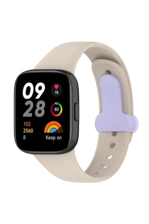 Lexroo Xiaomi Redmi Watch 3 Origin Silikon Kordon - Bej