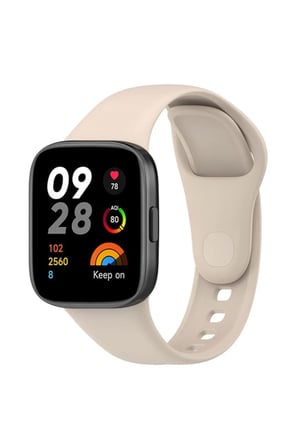 Lexroo Xiaomi Redmi Watch 3 Klasik Kordon - Bej