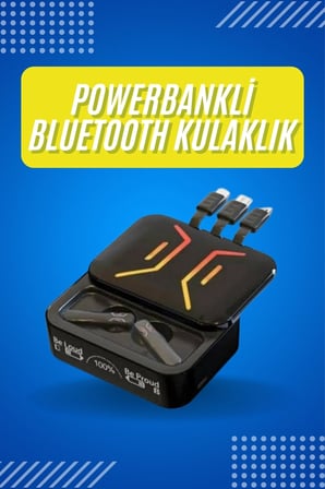 Lexroo Bluetooth Kulaklık Dahili Powerbank Kablolu Düşük Gecikmeli Bluetooth 5.2