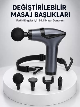 Lexroo Aktüel 3in1 Taşınabilir Şarjlı Titreşimli Masaj Cihazı Çok Fonksiyonlu Yeni Nesil
