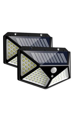 Lexroo Projektör 100 Ledli Işık Sensörlü Güneş Enerjili Solar Lamba