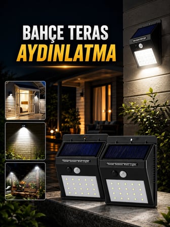 Lexroo Solar Lamba Giriş, Bahçe Yol Avlu Hareket Sensörlü Led