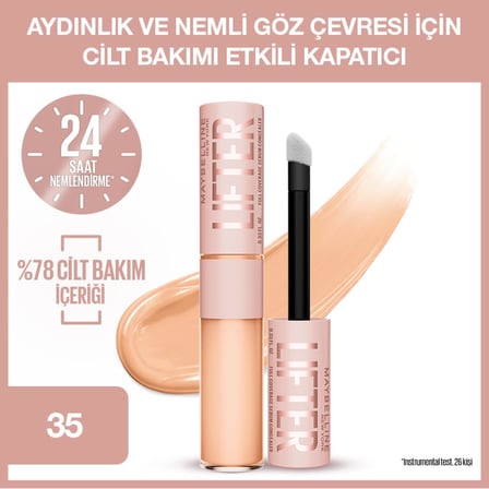 Lexroo New York Lifter Kafein ve Peptitler İçeren Nemlendiren ve Aydınlatan Kapatıcı - 35