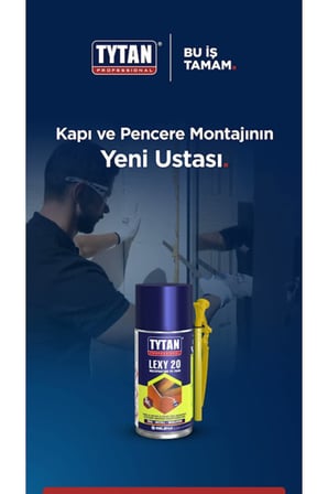 Pipetli Poliüretan Köpük Lexy 20 Pu Kapı Pencere Yalıtım Sprey Dolgu Doldurucu 300 ml