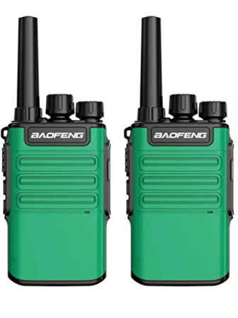 BF-V8A taşınabilir iki yönlü telsiz uzun menzilli FM UHF 400-470MHz Yeşil Renk