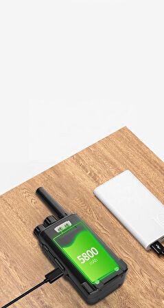 BF-V8A taşınabilir iki yönlü telsiz uzun menzilli FM UHF 400-470MHz Yeşil Renk