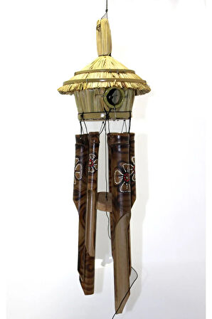 Hasır Kuş Yuvalı Bambu Çan 3Dıarta-13