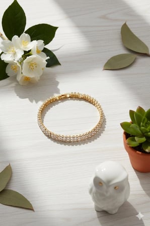 Kadın Çelik Bileklik Lüks Su Yolu Kararmaz Baget 14k Altın Renk Kadın Bileklik 16+2cm
