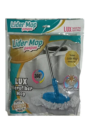 Lider Mikrofiber Yuvarlak Mop Paspas Lux Yedek Ucu 2 Adet