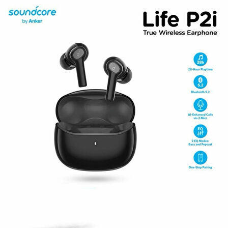 Soundcore Anker Life P2i Siyah Kablosuz Bluetooth Kulaklık