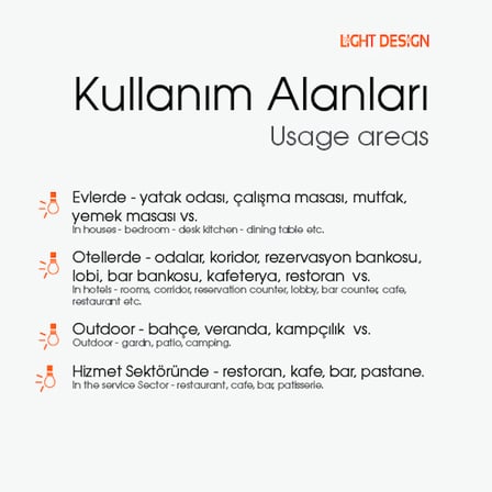 Şarjlı Masa Lambası Gemini Eskitme