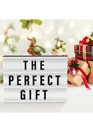 Bak Gel Al A5 Işıklı Lightbox Harfli Mesaj Panosu – Değiştirilebilir Yazı Tahtası LED Aydınlatmalı A5 Mesaj Kutusu – Harfli Işıklı Pano