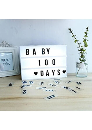 Bak Gel Al A5 Işıklı Lightbox Harfli Mesaj Panosu – Değiştirilebilir Yazı Tahtası LED Aydınlatmalı A5 Mesaj Kutusu – Harfli Işıklı Pano