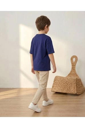 Lily Co Lacivert Sonic Tema Baskılı Unisex Çocuk Tişört