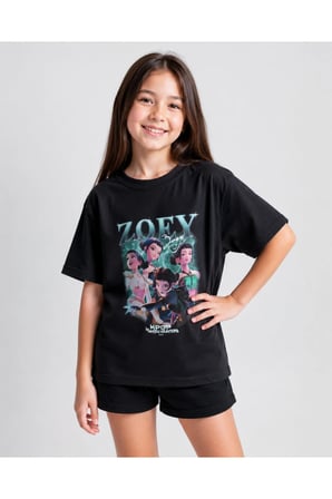 Lily Co Oversize Kız Çocuk Tişörtü