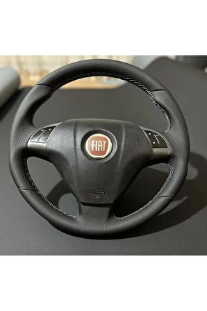 Fiat Linea (TUŞLU) Özel Kesi?m Araca Özel Direksiyon Kılıfı(Sİ?YAH İ?PLİ?)