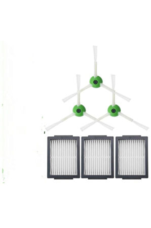 Irobot Roomba I7 Ve E5 Modelleri Ile Uyumlu Hepa Filtre Ve Yan Fırça Seti