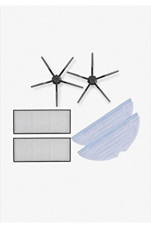 Roborock S7 Ve S7 Max Uyumlu Robot Süpürge Mop Filtre Fırça Seti