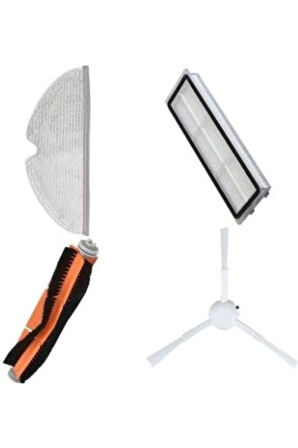 Mi Robot Süpürge 2c Xmstjqr2c Uyumlu Hepa Filtre Fırça Seti