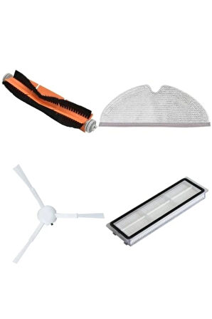 Dreame Vacuum Mop D9 Modeli Ile Uyumlu 4 Lü Set Fırça Mop Hepa Filtre