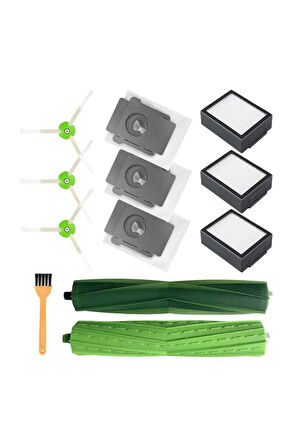 Irobot Roomba E5, E6, I7, I7 Uyumlu Hepa Filtre Toz Torbası Ve Fırça Yedek