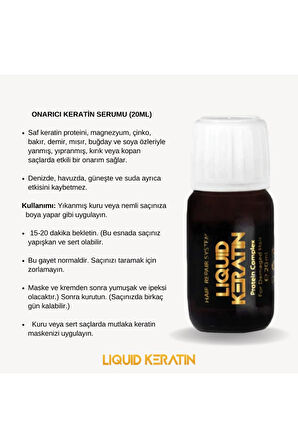 Saç Botoksu Plus - Yanmış Yıpranmış Saçlara Kökten Uca Keratin Bakım Seti