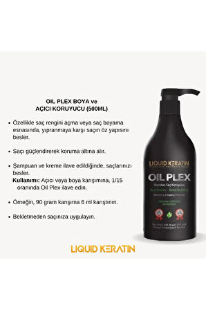 Oil Plex ( 500ml ) Saçı Yakmadan Açmak Için Oryalden Saç Koruyucu