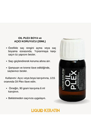 Saçı Yakmadan Açmak Için Saç Koruyucu Oil Plex (20ML)