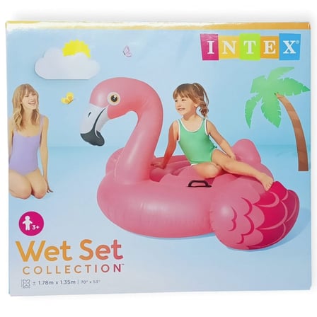 Intex  Pembe Flamingo Deniz & Havuz Binicisi (178 cm x 135 cm) (Lisinya)