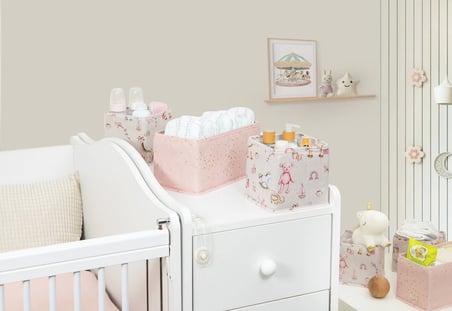Baby 3'lü Kullanışlı Çekmece Düzenleyici Çok Amaçlı Organizer Kutu (pembe) ( Lisinya )