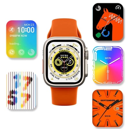 Ws28 Ultra 49mm Siri Tansiyon Ateş Nabız Ölçer Akıllı Saat ( Lisinya )