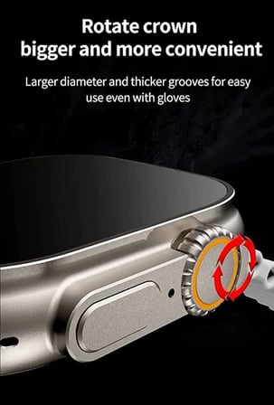 Ws28 Ultra 49mm Siri Tansiyon Ateş Nabız Ölçer Akıllı Saat ( Lisinya )