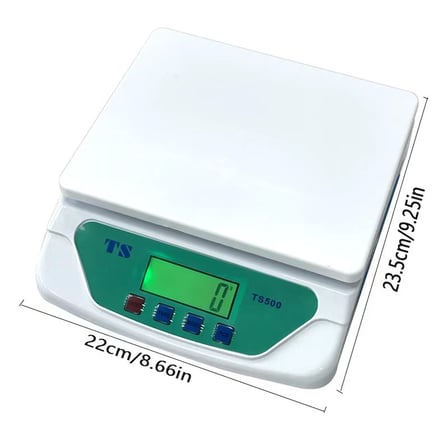 TS-500 Dijital Terazi - LCD Ekran, Dara Alma, Sayım Fonksiyonlu, Yüksek Hassasiyetli Tartım Cihazı (