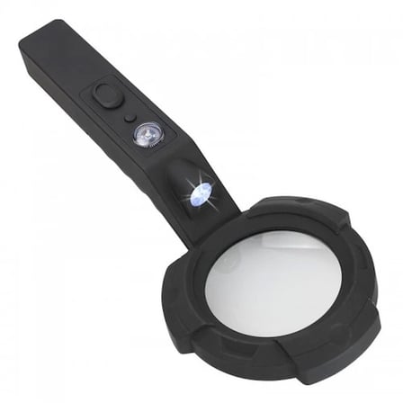 Nikula-7 Led Aydınlatma,fener,pusula,4x Büyütme Okuma Büyüteç  Th-600557 ( Lisinya )