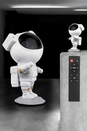 Çocuklara Özel Projeksiyon Astronot Lamba Speaker Sevimli - Lisinya