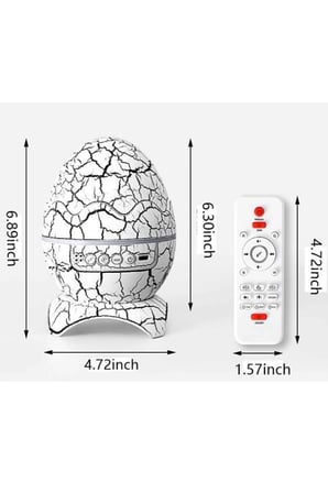 Yumurta Şeklinde Su Dalgalı Bluetooth Speaker Lamba Renkli Şarjlı - Lisinya